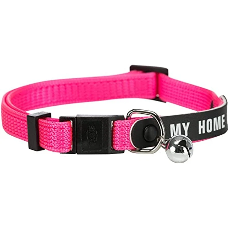 TRIXIE Katzen-Halsband Katzenhalsband mit Adresslasche, Nylon, diverse Farben – Bild 4