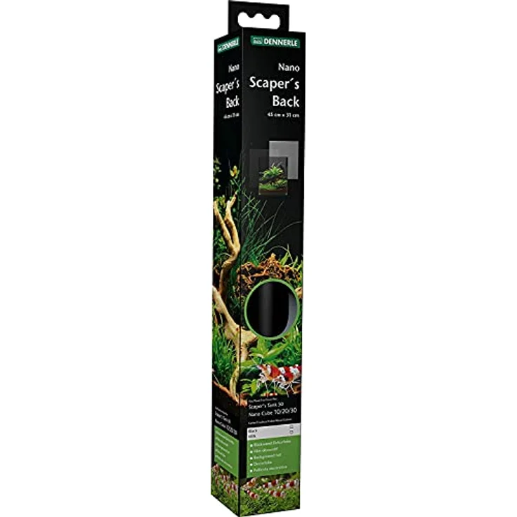 Dennerle Scaper's Back Black - Rückwand Dekorfolie für Nano Aquarien – Bild 2