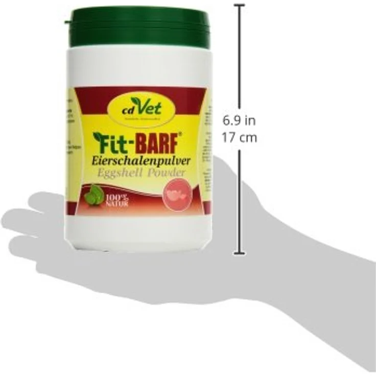 cdVet Fit-BARF Eierschalenpulver, 1 kg, natürliche Kalziumquelle zur Ergänzung bei rohem Fleisch – Bild 3