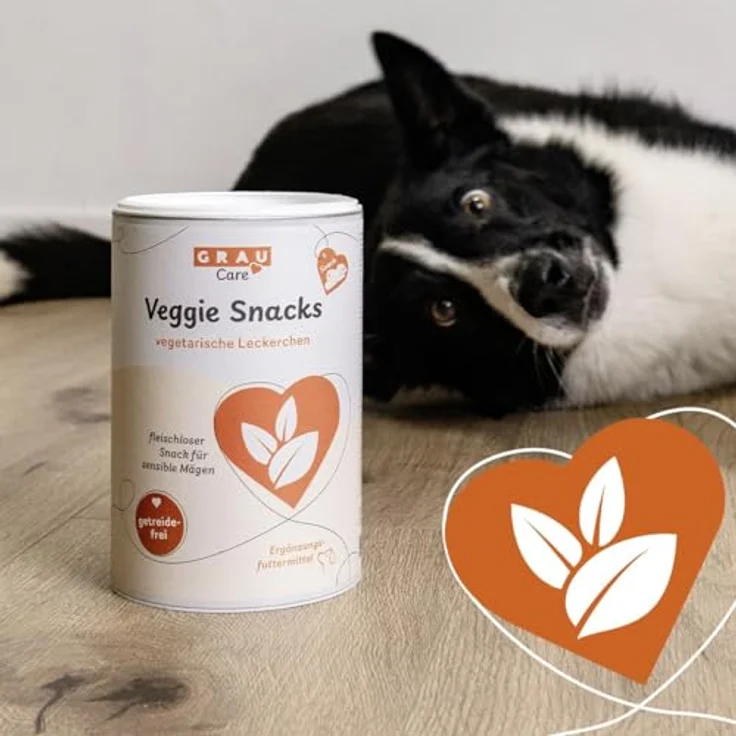 GRAU - Getreidefreie vegetarische Snacks für Hunde - Veggie Snacks, 1er Pack (400 g), Ergänzungsfuttermittel für Hunde, ideal für Unverträglichkeiten – Bild 3