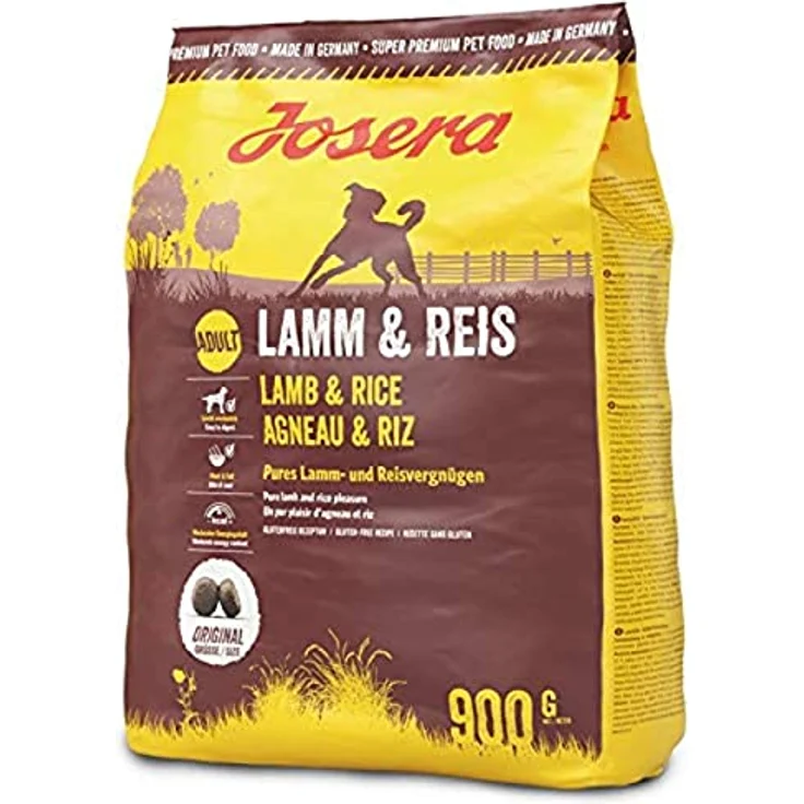 Josera Lamm & Reis, Hundefutter für ausgewachsene Hunde, 5 x 900 g, mit Lamm als einziger Eiweißquelle, glutenfrei und ohne künstliche Zusätze – Bild 2