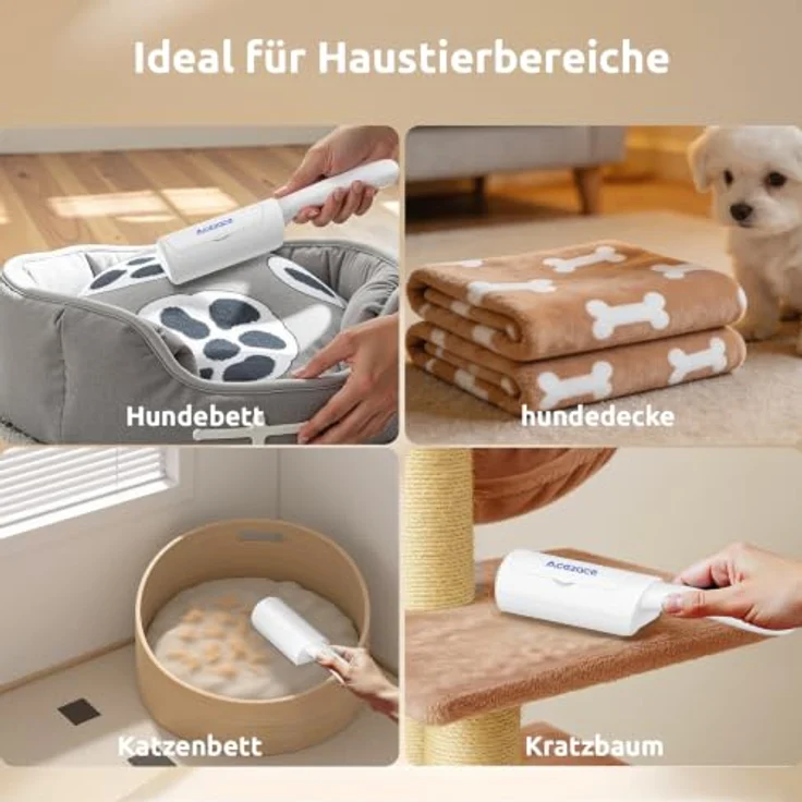 ACE2ACE Mini Fusselrolle, wiederverwendbarer Tierhaarentferner für Kleidung, effizient und umweltfreundlich – Bild 5