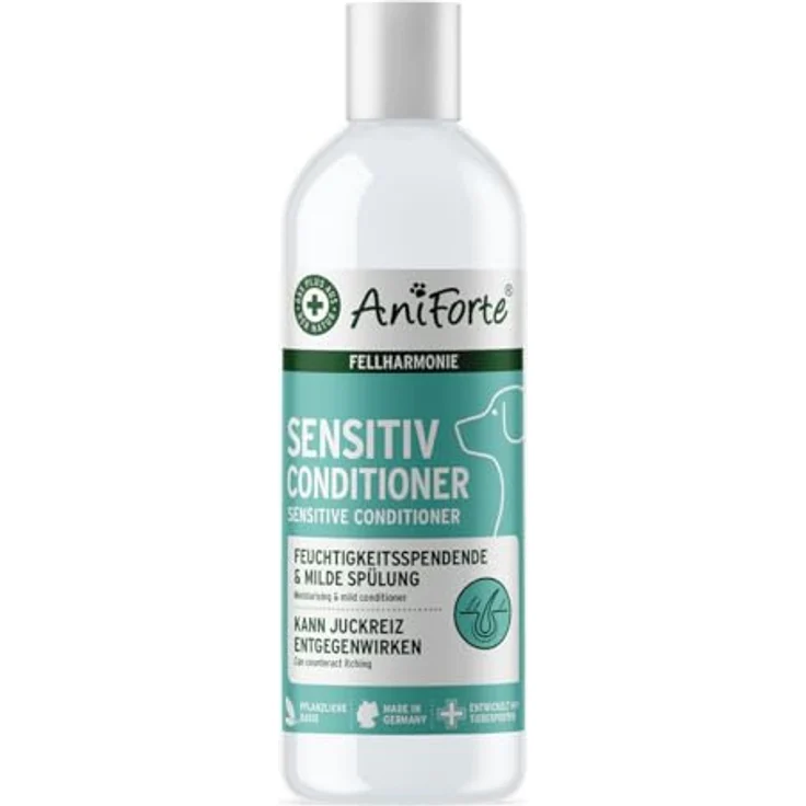 AniForte Fellharmonie Conditioner für Hunde 200ml - Sensitiv Spülung für Langhaar & Kurzhaar, pH-neutrale Pflege mit Aloe Vera, Anti Filz, ohne Parfum – Bild 1