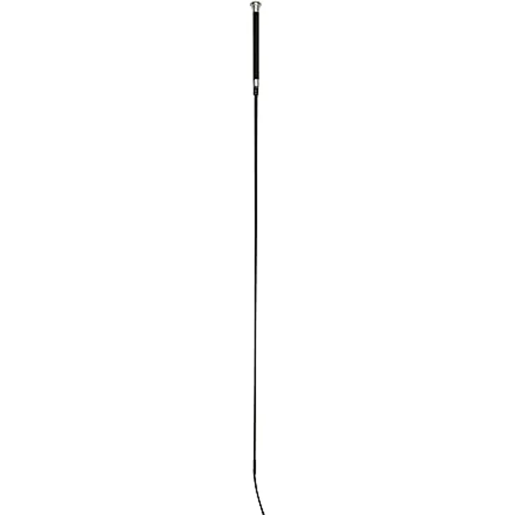 Covalliero Kerbl Dressurgerte, Fiberglas mit Glitzerapplikation, schwarz, 120 cm, Ledergriff