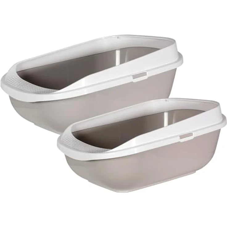 Karlie Katzentoilette mit Rand 57x43x25,5 cm, grau – Bild 5