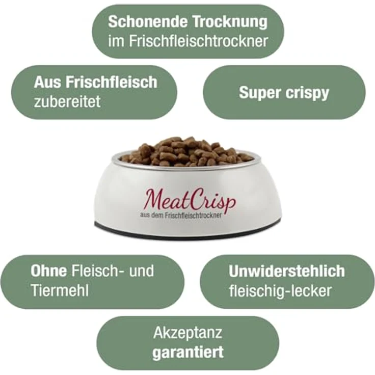 PLATINUM Katzenfutter MeatCrisp Sterilised Chicken, 1,5kg Trockenfutter mit 83% Frischfleisch, crispy Biss, kalorienreduziert – Bild 3