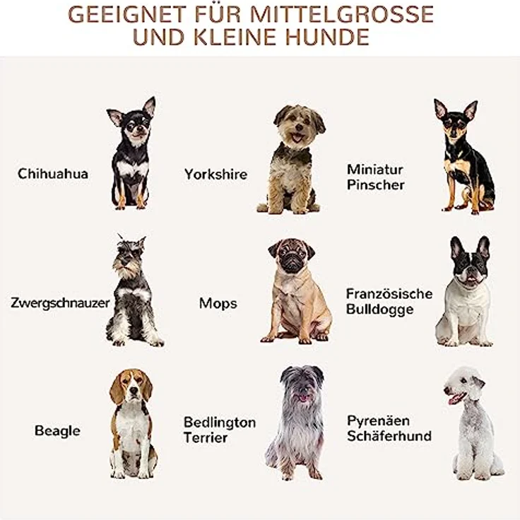 PawHut Hundekäfig für Zuhause, Hundehütte für mittelgroße Hunde, abschließbare Türen, weiß, 80 x 50 x 56,5 cm – Bild 3