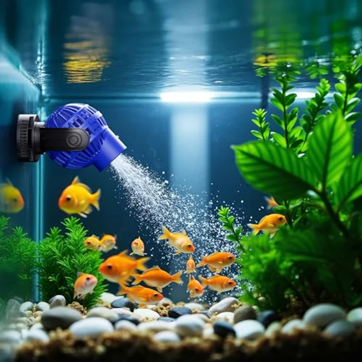 SunSun JVP-130 Strömungspumpe 4000 l/h, 6 W mit schwenkbarer Düse und Magnethalter, ideal für Aquarien – Bild 2