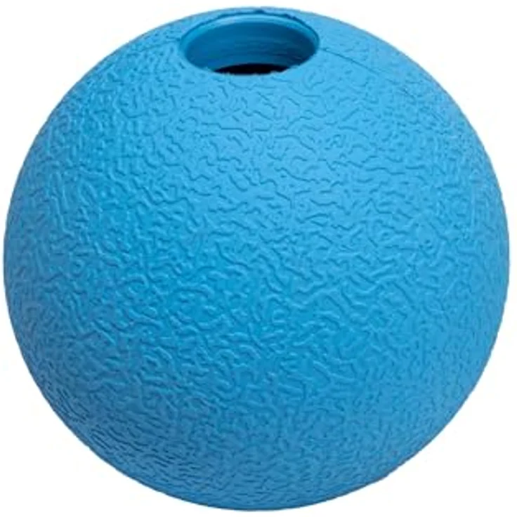Amazon Basics Supreme Gummibälle für Hunde, 6.35 cm, strapazierfähiger Naturkautschuk, 3 Stück, Blau/Orange – Bild 3