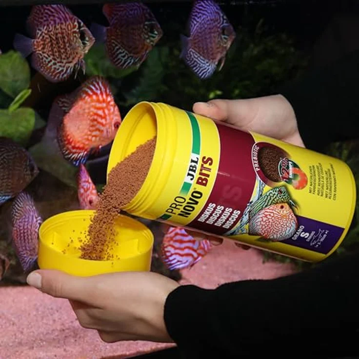 JBL PRONOVO BITS GRANO, Hauptfutter für Diskus und Buntbarsche, sinkendes Granulat, Größe S, 1000 ml, hohe Akzeptanz durch natürliche Rohstoffe – Bild 3