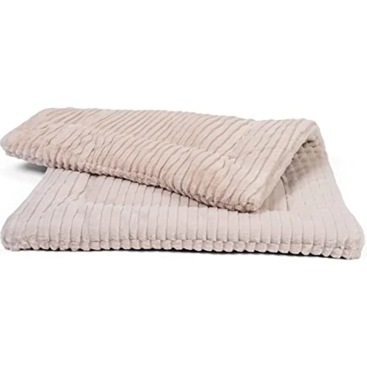 TrendPet Harmony, gefütterte Hundedecke und Katzendecke mit 4cm weicher Füllung, waschbar bei 30 °C, Creme, 60x45cm – Bild 1