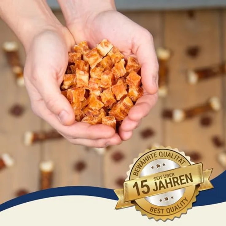 Lyra Pet® Hühnerfleischwürfel mit Fisch, 5 kg, fettarmer Kausnack für Hunde, ideal als Belohnungs- und Trainingssnack, wiederverschließbar, weich und gut verträglich – Bild 4