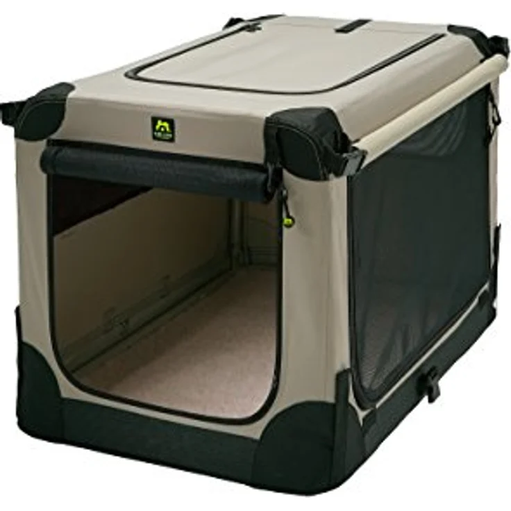 MAELSON Hunde-Transportbox Soft Kennel faltbare Hundebox / Tier Transportbox Beige, in 5 Größen erhältlich, stabil und wasserabweisend – Bild 15
