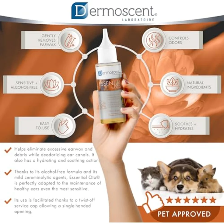 Dermoscent Essential OTO, Ohrenpflege für Hunde, reinigt und pflegt, 100 ml – Bild 4
