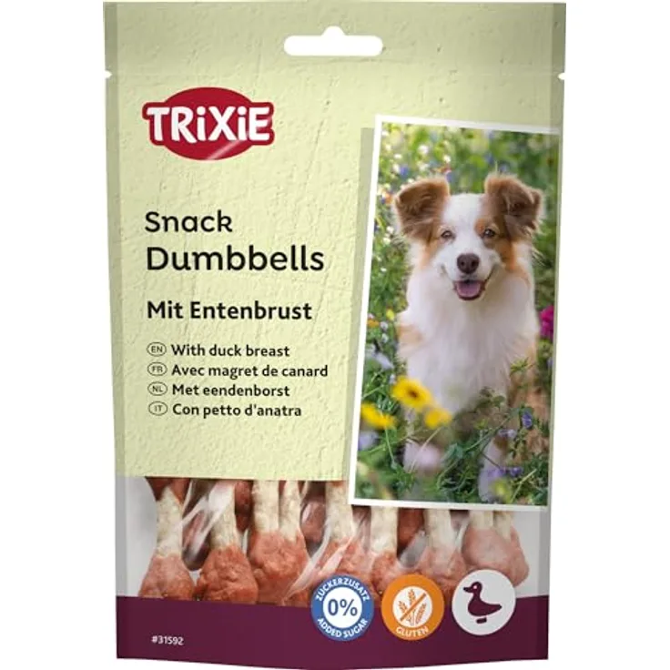 TRIXIE PREMIO Hunde-Durck Bites 80g - Glutenfreie Premium Hundeleckerli ohne Getreide & Zucker, hohe Proteinwerte für Training & Belohnung - 31592
