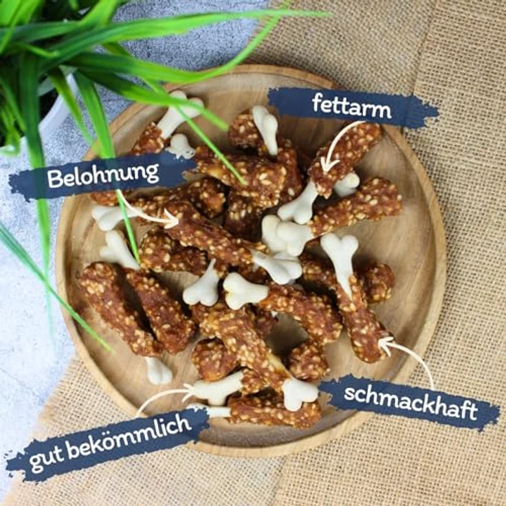 Lyra Pet® Kausnack Hühnchenschenkel 10 kg, fettarm und proteinreich, ideal als Belohnungs- und Trainingssnack für Hunde, wiederverschließbarer Beutel – Bild 2
