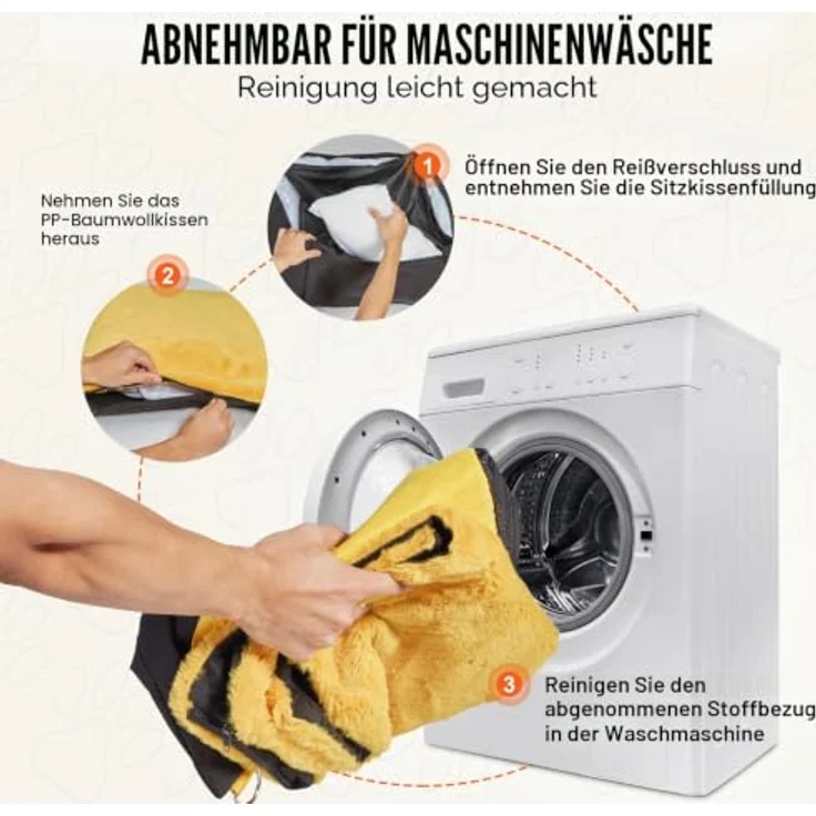 VEVOR Hunde Autositz 585 x 560 x 330 mm, sicherer und komfortabler Autositz mit seitlichen Griffen, Aufbewahrungstasche und ansteckbarer Sicherheitsleine, für kleine Hunde bis 11 kg, Schwarz – Bild 5