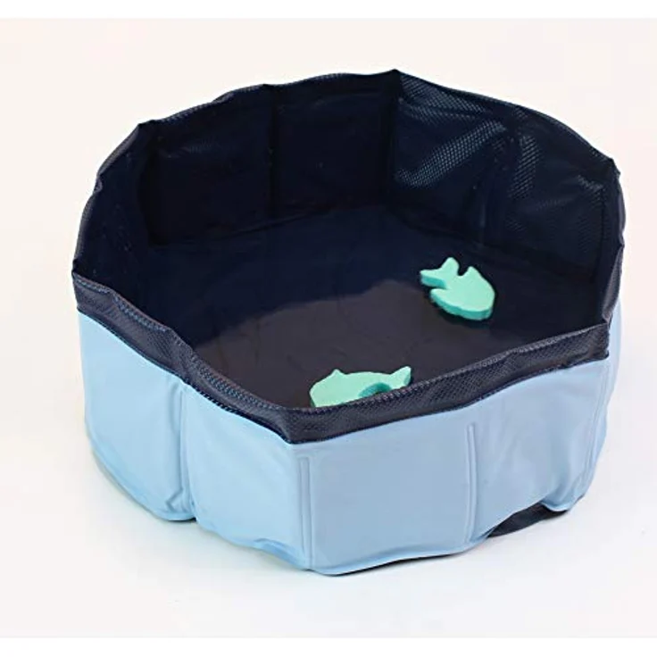 Croci Pool Spielzeug für Katzen, 30 x 10 cm, robustes Kunststoffspielzeug mit schimmerndem Boden, 2er Pack – Bild 3