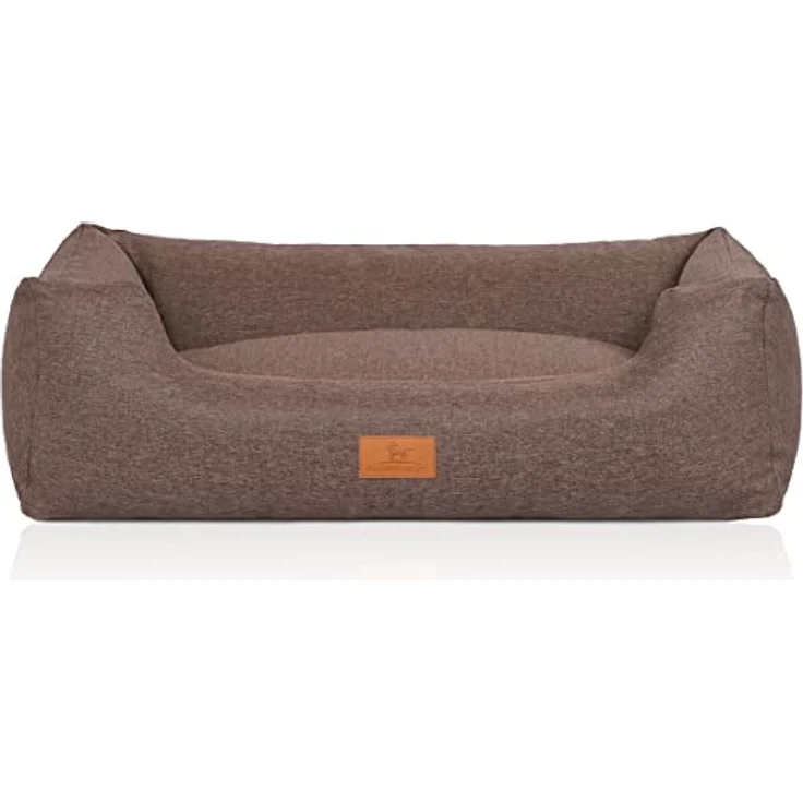 Knuffelwuff Hundebett Lotte Graubraun M-L 85x63cm – Bild 3