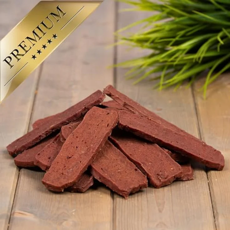 Lyra Pet® Pferdefleischstreifen Hundefutter Snack, 5 kg, fettarm, schonend getrocknet, ideal für Welpen und Senioren, wieder verschließbarer Beutel – Bild 3