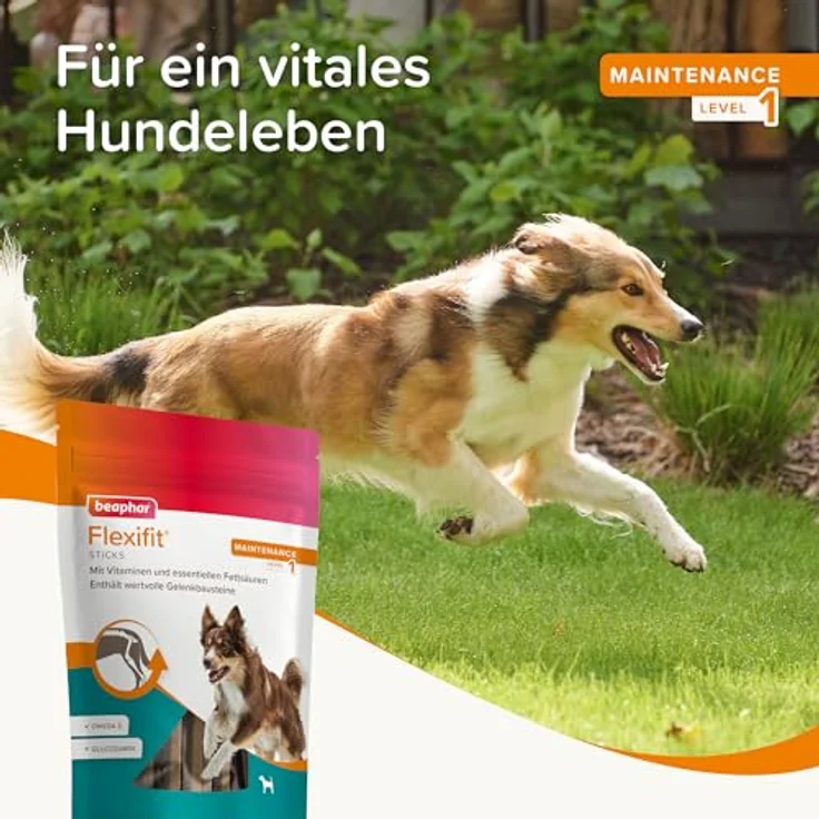 Beaphar Flexifit Snacks Hund Sticks mit Glucosamin und Vitaminen, 7 Stück / 175 g – Bild 5