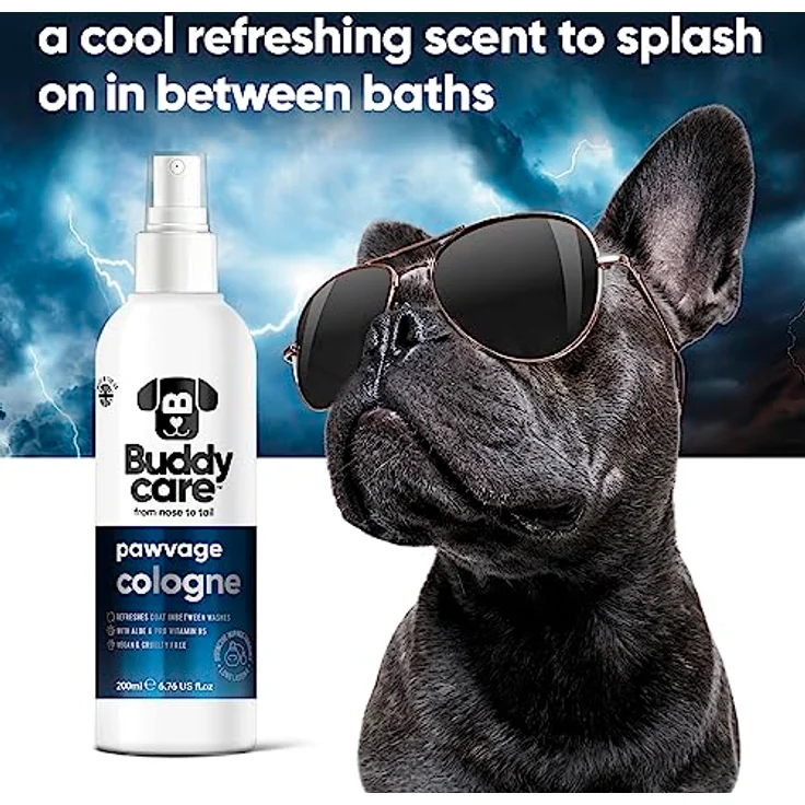 Buddycare Pawvage Hund-Cologne, inspirierendes Hunde-Parfüm mit Pro-Vitamin B5, vegan, 200 ml – Bild 3