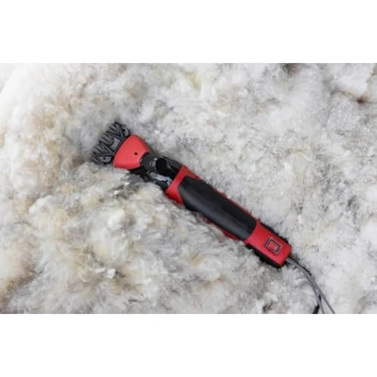 Kerbl Tierhaarentferner Schafschermaschine "FarmClipper" Rot 18261, 350 Watt und 2400 U/min, stufenlos einstellbare Geschwindigkeit, rutschfester Griff – Bild 9