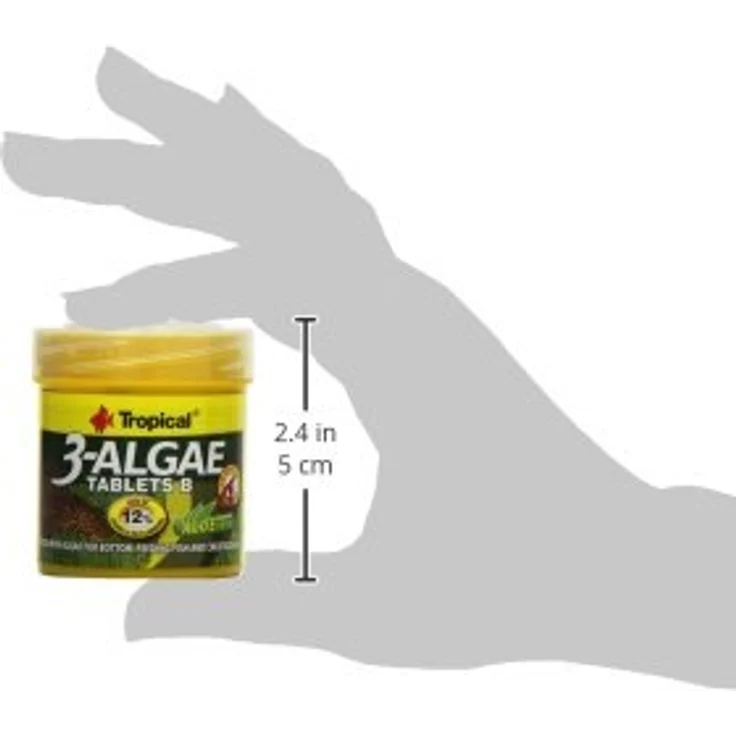 Tropical 3-Algae Tablets B, Pflanzliche Bodenfuttertabletten mit Chlorella, Ascophyllum nodosum und Laminaria digitata, 50 ml – Bild 3