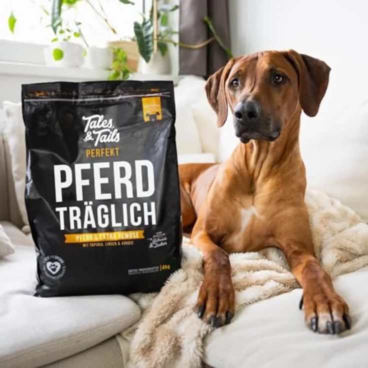 Tales & Tails Halbfeuchtes Trockenfutter für Hunde, Getreidefrei, Pferd (4kg, 4er Pack) - Hohe Akzeptanz & Verträglichkeit, Monoprotein, Nährstoffreich – Bild 2