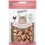 Dokas Hühnerherzen, gefriergetrocknete Katzensnacks, 99,5% Hühnerherzen, 1x15g