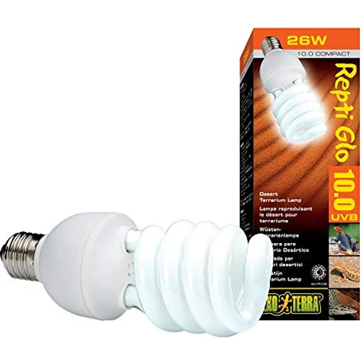 Exo Terra Reptile 10.0 Wüstenlampe E27, 25 W UVB-Strahlung für Terrarien mit hohem Vitamin-D3-Nutzen – Bild 5
