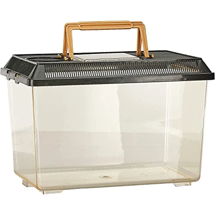 Exo Terra Standard Faunarium Medium, Schwarz - Ideal für Transport und Quarantäne von Terrarientieren, transparente Tür, gute Belüftung, leicht zu reinigen, Abmessungen 30 x 19,5 x 20,5 cm – Bild 2