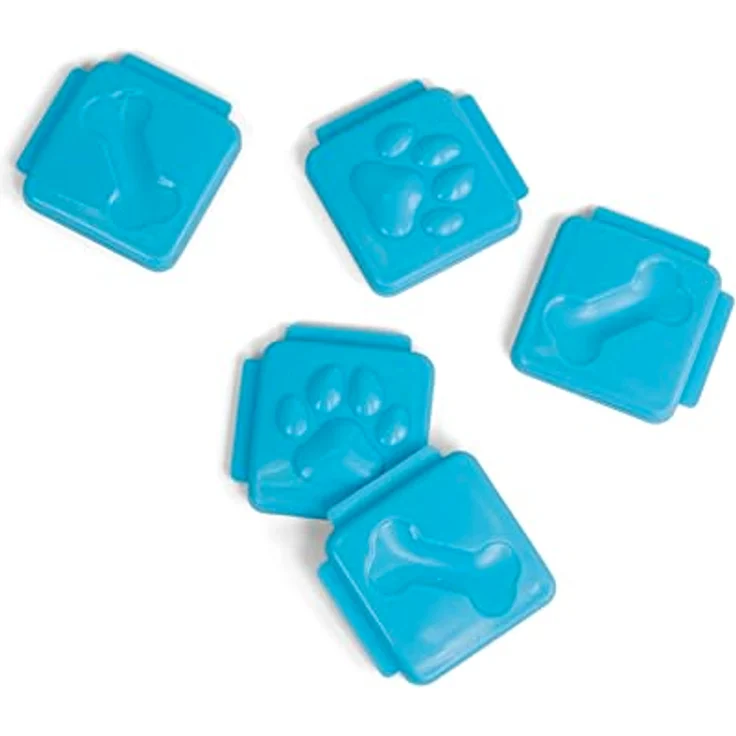 Outward Hound Nina Ottosson Extra Tiles für Hundespielzeuge, 5er Pack für Multipuzzle und Challenge Slider, Blau – Bild 1