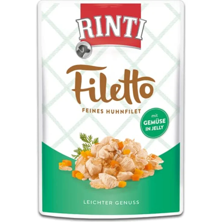 Rinti Filetto Jelly Huhn & Gemüse 100g - Sie erhalten 24 Packung/en; Packungsinhalt 100 g – Bild 2