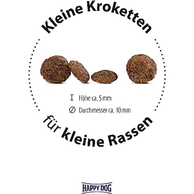 Happy Dog Sensible Mini Montana, Hunde-Trockenfutter für ausgewachsene, normalaktive Hunde bis 10 kg, mit Pferd, ohne Getreide, 4kg – Bild 3