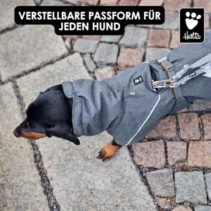 Hurtta Expedition Parka II, warmer Hundemantel für den Winter, eng anliegend, strapazierfähig, Blau, Größe 30XL – Bild 4