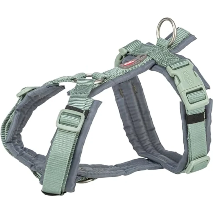 TRIXIE Geschirr für Hunde Premium Trekking, salbeigrün/graphitgrau, robustes und ergonomisches Design – Bild 1