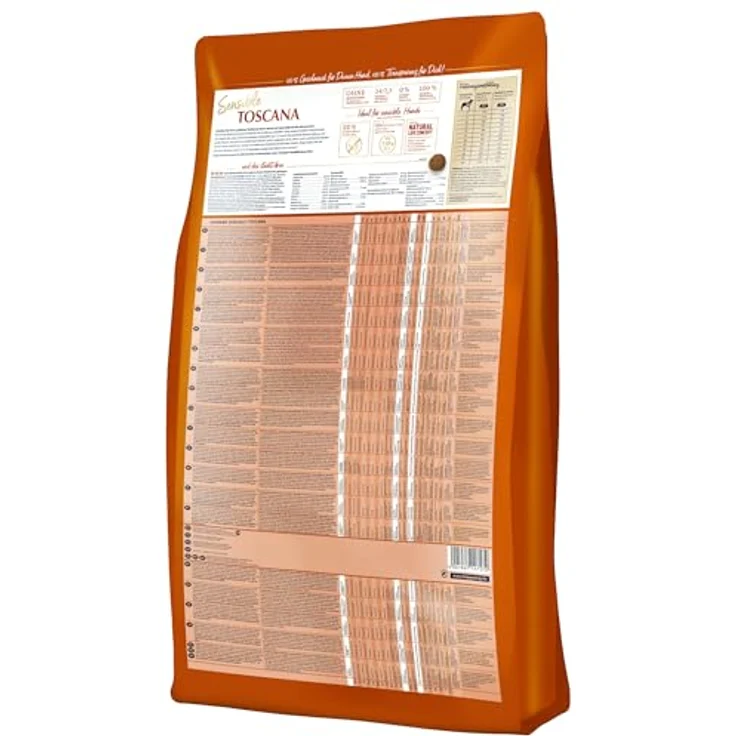 Happy Dog 03539 Sensible Toscana, Hunde-Trockenfutter mit Ente und Lachs für ausgewachsene Hunde, 1 kg, ohne künstliche Zusatzstoffe, Made in Germany – Bild 2