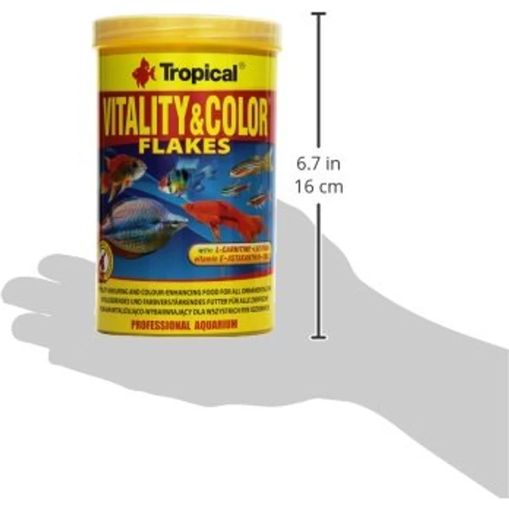 Tropical Tropical Vitality Color farbförderndes Flockenfutter mit Astaxanthin, 1er Pack (1 x 1 l) – Bild 4