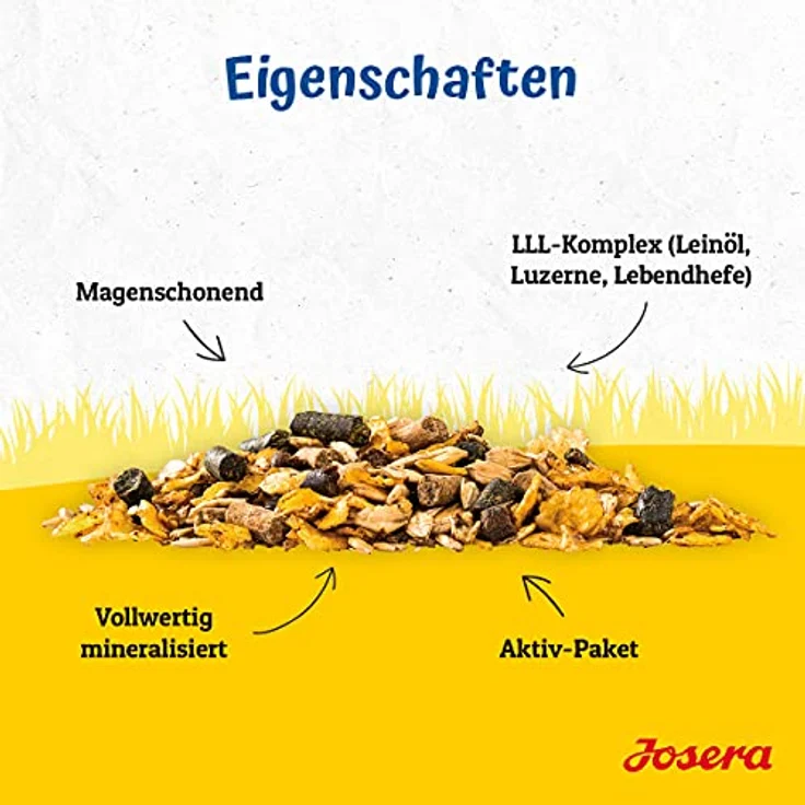 Josera Aktiv 2.0, Premium Pferdefutter für aktivere Pferde, 15 kg, mit Vitamin E, Biotin, Selen, Omega 3, magenschonend und vollwertig mineralisiert – Bild 5