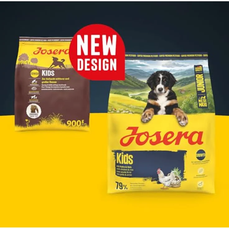Josera Medi/Maxi Junior Kids, Hunde-Trockenfutter für mittelgroße und große Rassen, 12,5 kg, ohne Weizen und Zucker – Bild 2