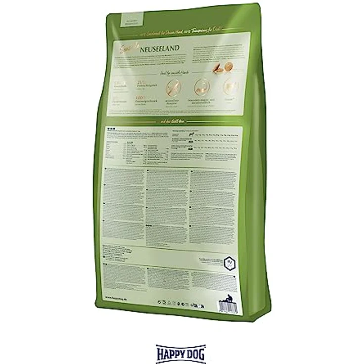 Happy Dog Neuseeland Sensible Trockenfutter für Hunde, Adult, mit Lamm, weizenfrei, 4 kg – Bild 6