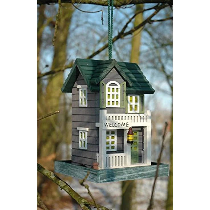 dobar 25303FSC Detailverliebtes Vogelhaus mit Ständer im Western-Design – Bild 4