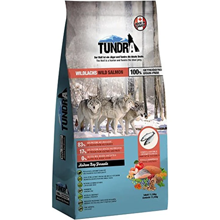 Tundra Trockenfutter Atlantik Lachs, Hunde-Nahrung ohne Soja für Senioren und erwachsene Hunde, 3,18kg – Bild 2