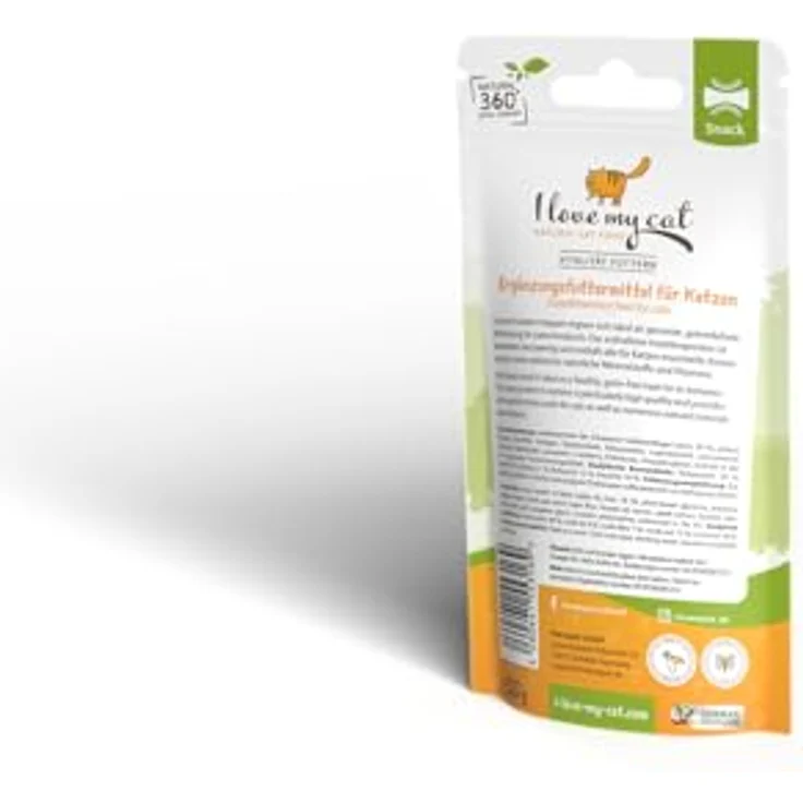 I Love My Cat Insekten-Snacks, hypoallergen und getreidefrei für Katzen, 50 g - gesund, kohlenhydratarm, ohne künstliche Zusatzstoffe – Bild 4