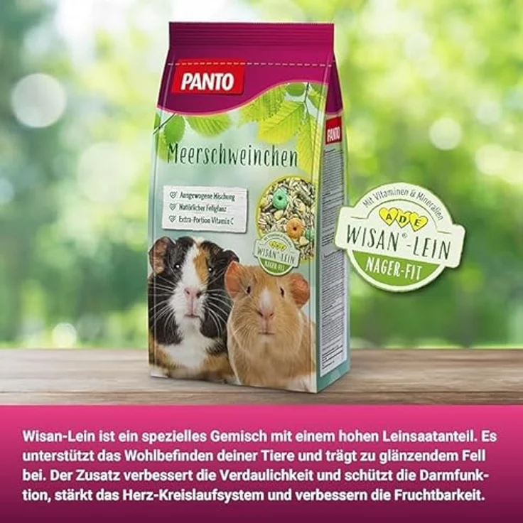 PANTO® Meerschweinchenfutter VPE 4 x 2,5 kg, hochwertige Getreidepellets mit Vitaminen und Mineralstoffen – Bild 5