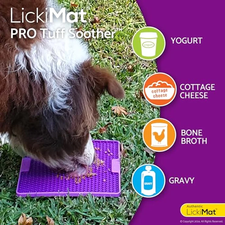LickiMat Antischlingnapf Soother PRO Tuff, pink, für langsame Fütterung und gesunde Leckereien, spülmaschinen- und mikrowellengeeignet – Bild 4