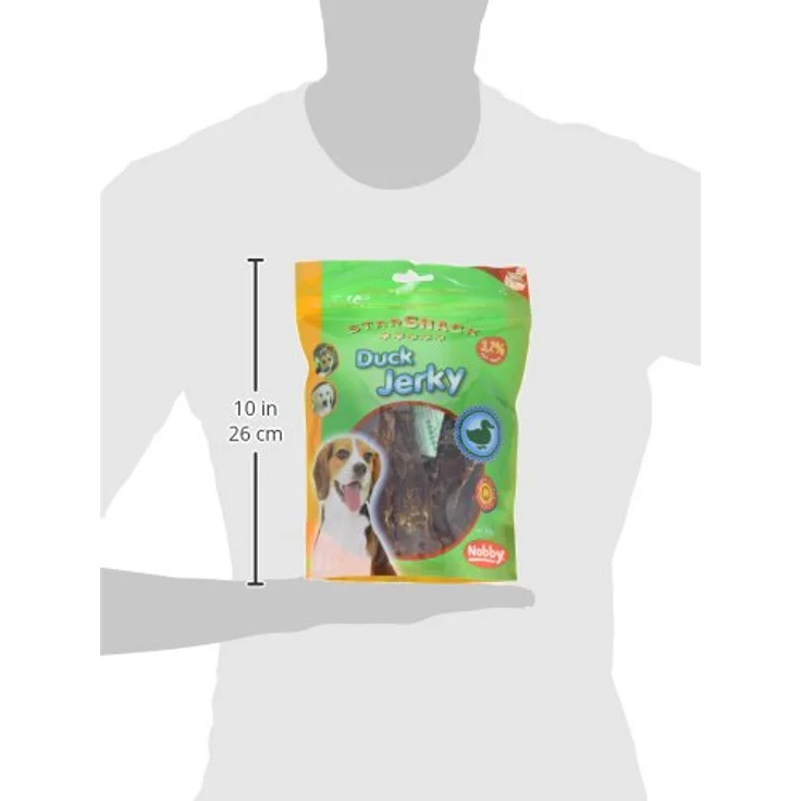Nobby STARSNACK Duck Jerky, 375 g, 90,8 % Ente, 3,2 % Fettgehalt, ideal zur Belohnung – Bild 2