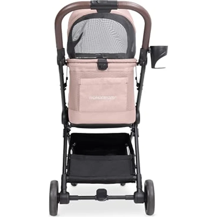 Wonderfold Bella Hunde-Transportbox, Buggy mit AutoFold-Funktion, leichtem Aluminiumrahmen und atmungsaktiver Mesh-Haube, bis 13 kg Traglast – Bild 7