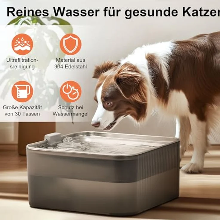 FUKUMARU Trinkbrunnen Filter 9 Stück, Hochdichter Schwammfilter und Aktivkohle für FUKUMARU 7L Wasserspender für Katzen und Hunde – Bild 2